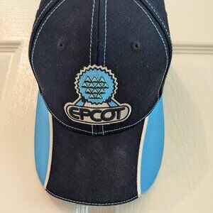 Disney World Epcot Adjustable Baseball Cap Navy Blue Adult Size